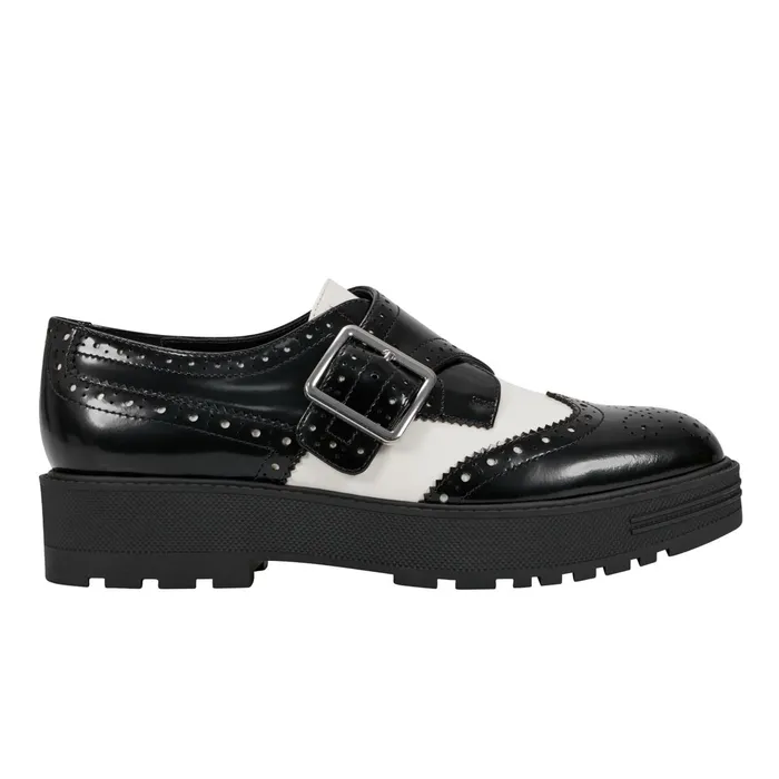 Women Remona Monk Strap Loafer Blackchic Cream Leather Marc Fisher Loafers and Flats Women Remona Monk Strap Loafer Blackchic Cream Leather Marc Fisher Loafers and Flats