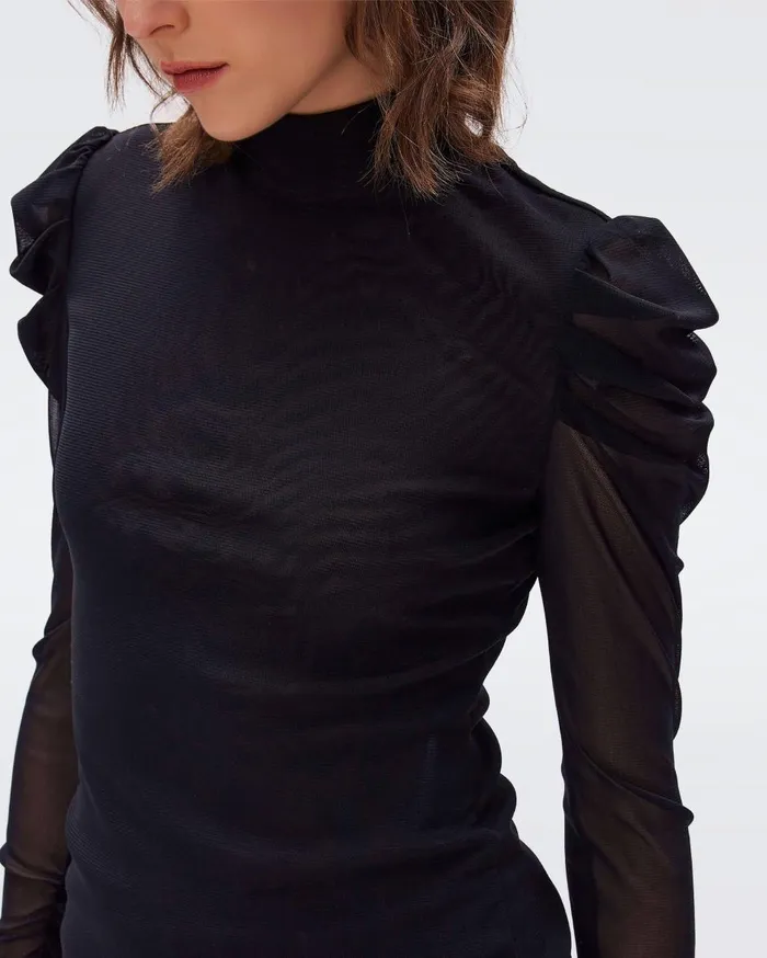 Women Remy Top Black DVF Tops Women Remy Top Black DVF Tops