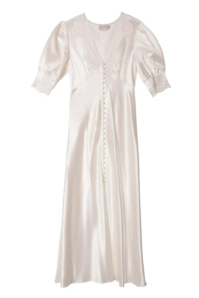 Women RIXO All Bridal Simone Midi Dress Ivory