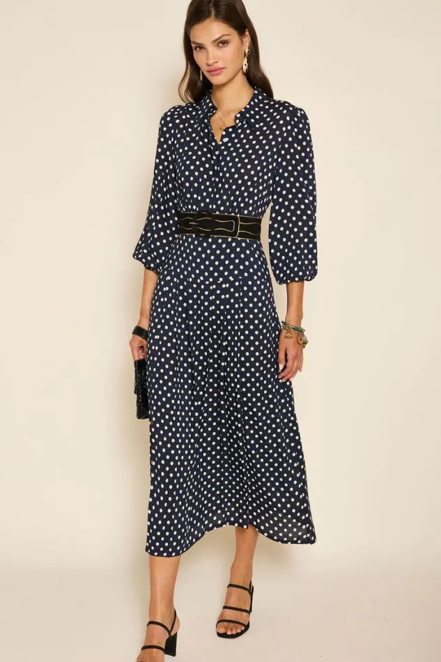 Women RIXO All Clothing Izzy Shirt Dress Runway Spot Navy