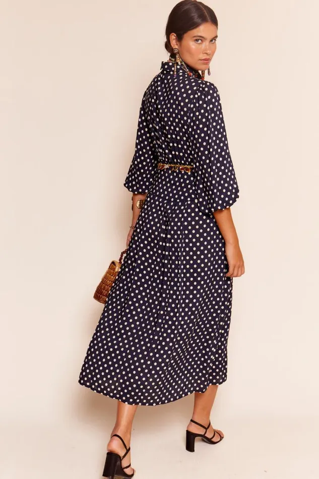 Women RIXO All Clothing Izzy Shirt Dress Runway Spot Navy