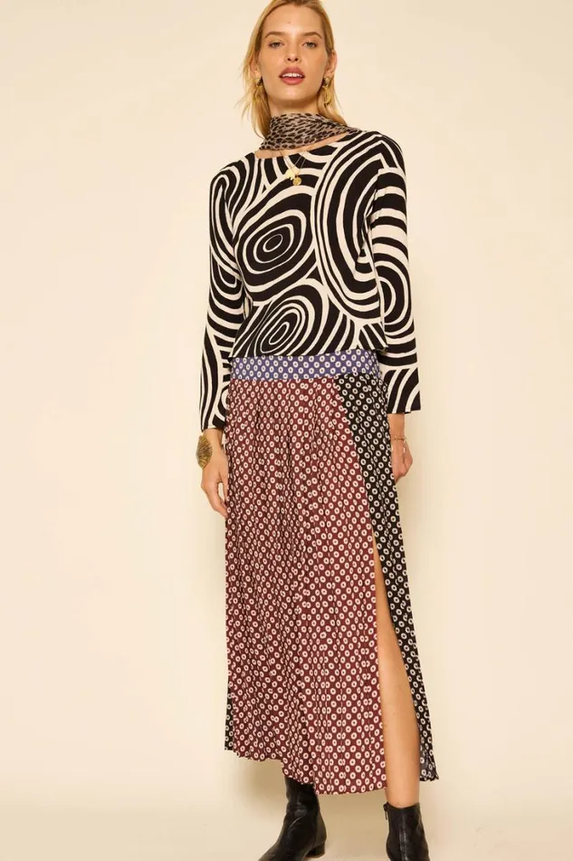 Women RIXO All Clothing Verona Top Whirlpool Mono