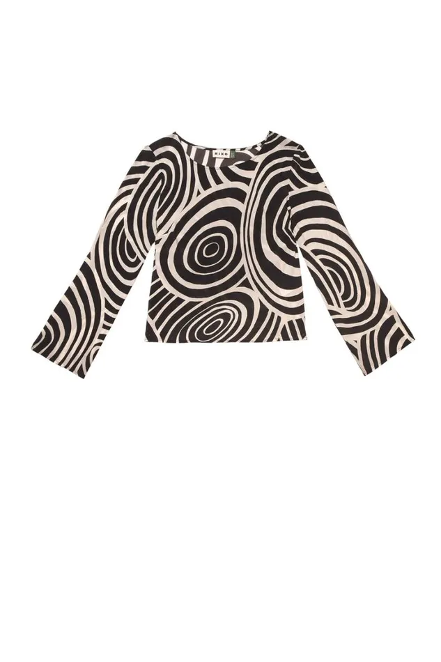 Women RIXO All Clothing Verona Top Whirlpool Mono