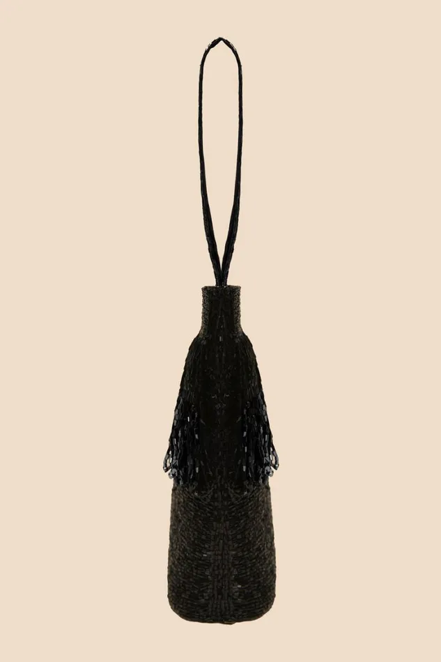 Women RIXO All Occasion Zenni Beaded Bucket Bag Black