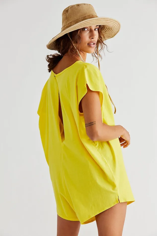 Women Rompers Free People Ice Cream Romper Maize