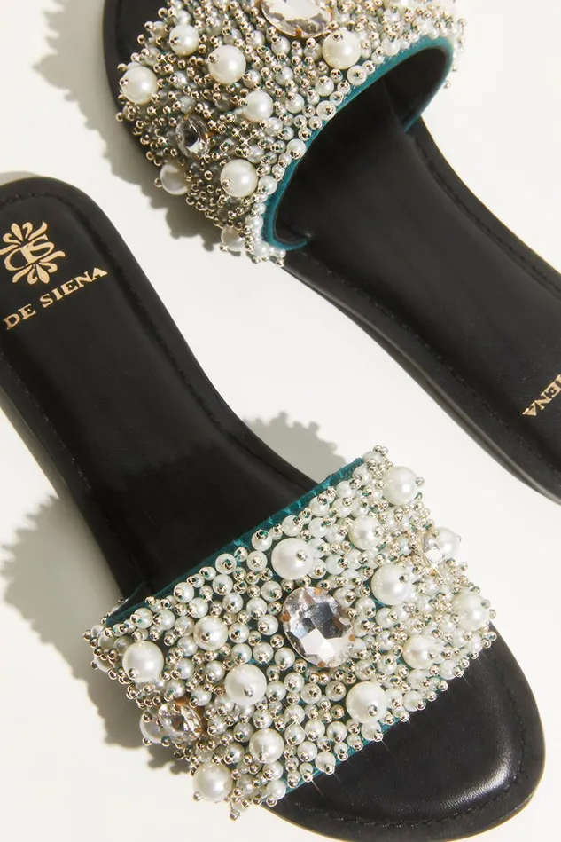 Women Sandals Free People Jem Embellished Sandals Green