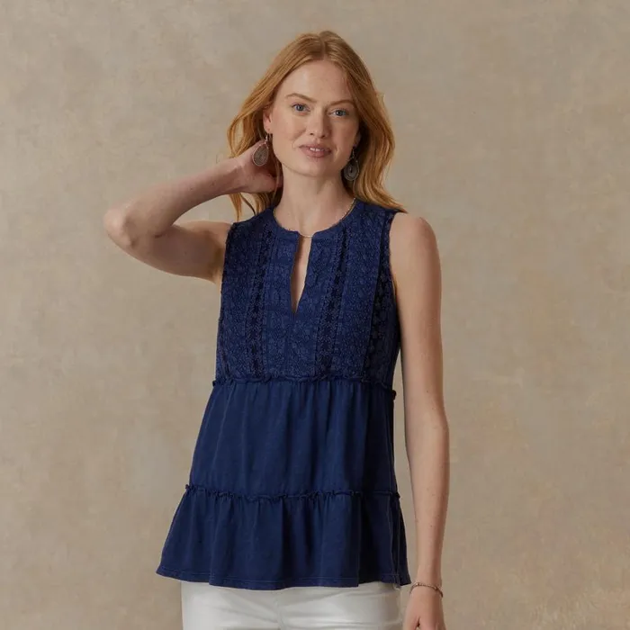 Women Seaward Mist Top Midnight Sundance Catalog Tops