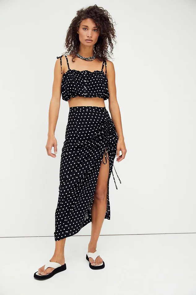 Women Sets Free People Cutie Crossing Set Black Combo