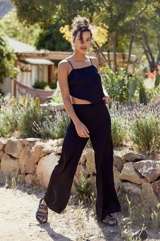 Women Sets Free People Love Like This Silky Set Black