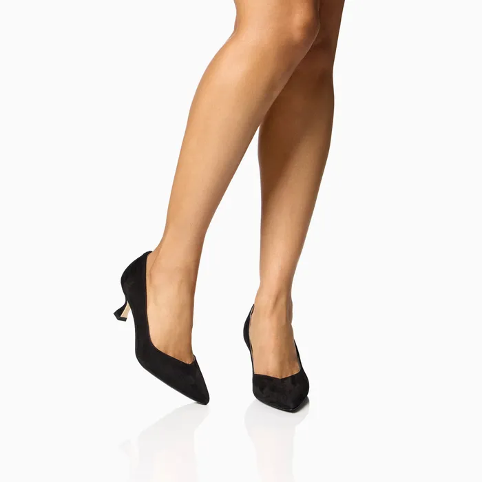 Women Shoes M M LaFleur The Sarah Flint Perfect Kitten Pump 50 Black Suede