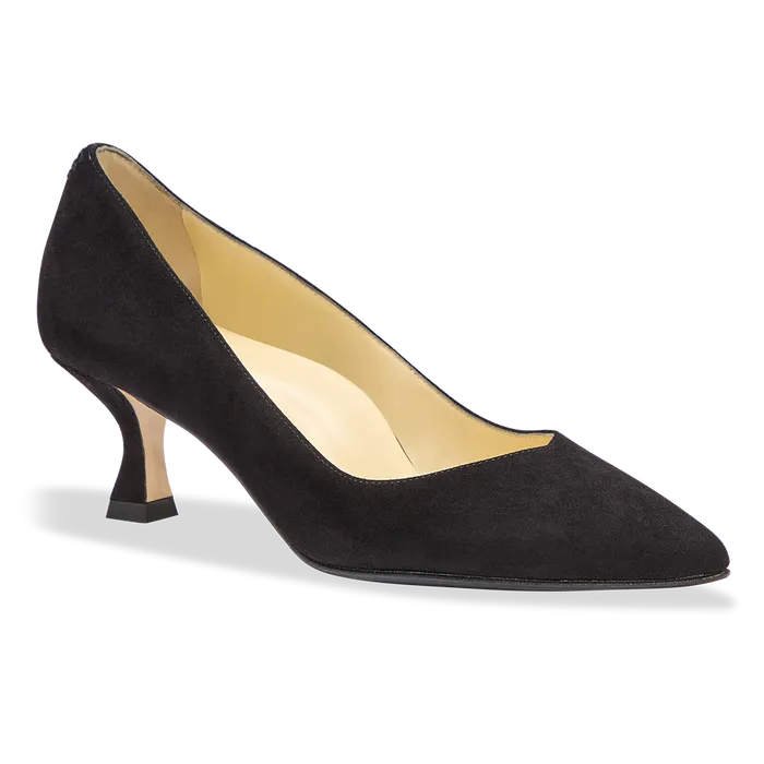 Women Shoes M M LaFleur The Sarah Flint Perfect Kitten Pump 50 Black Suede