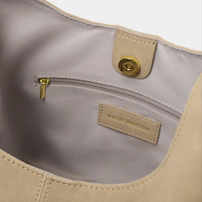 Women Shoulder Bags Katie Loxton Laila Shoulder Bag In Light Taupe 8211 Slouch Bag