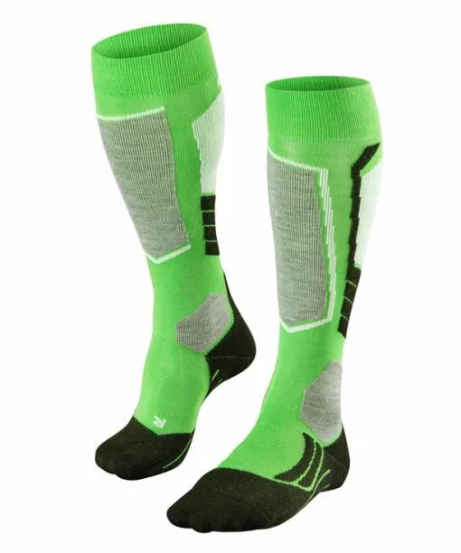 Women SK2 Intermediate Women Skiing Kneehigh Socks Vivid Green FALKE Ski Socks