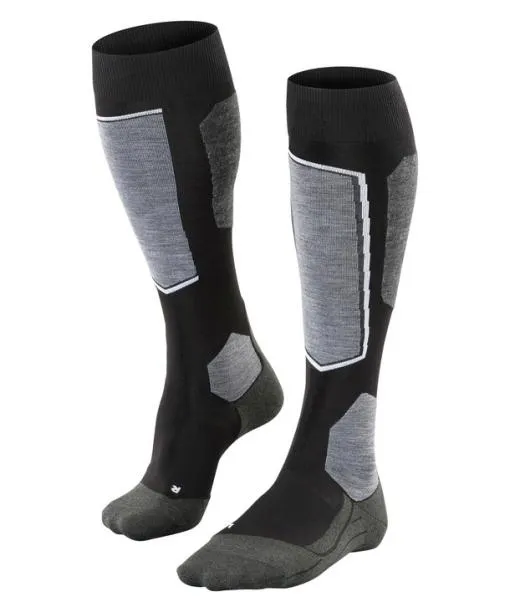 Women SK6 Pro Women Skiing Kneehigh Socks Black FALKE Ski Socks