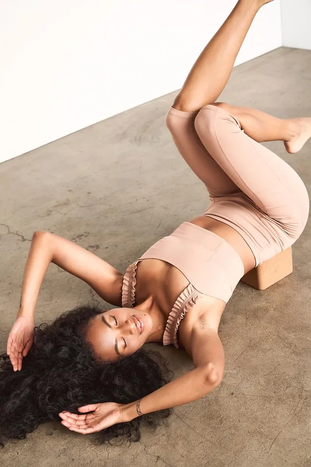 Women Sports Bras Free People Stay Centered Bra Iced Coffee