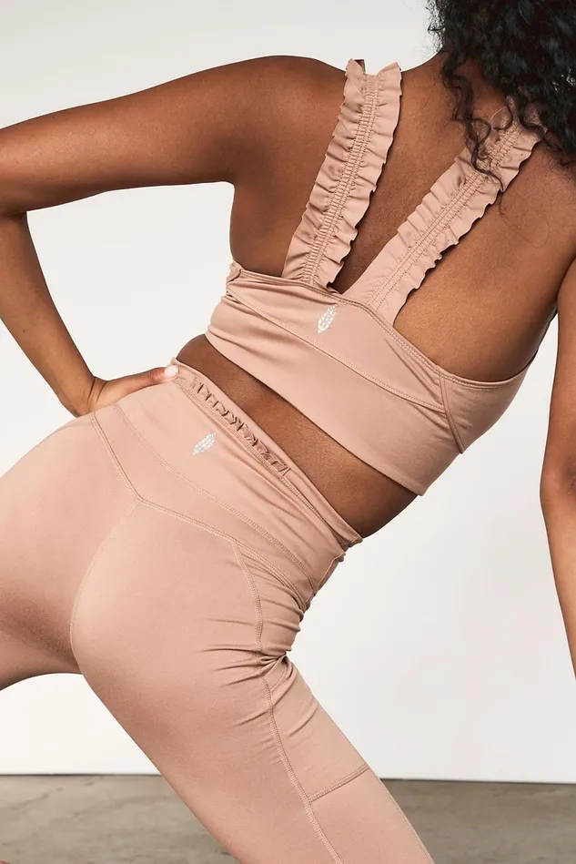 Women Sports Bras Free People Stay Centered Bra Iced Coffee