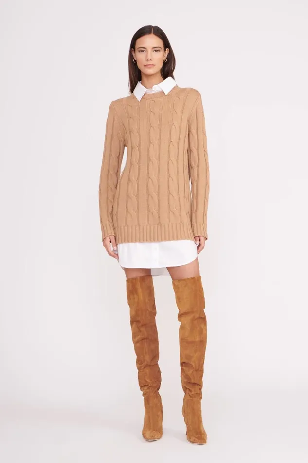 Women STAUD Boots CAMI OVER THE KNEE BOOT TAN SUEDE Women STAUD Boots CAMI OVER THE KNEE BOOT TAN SUEDE