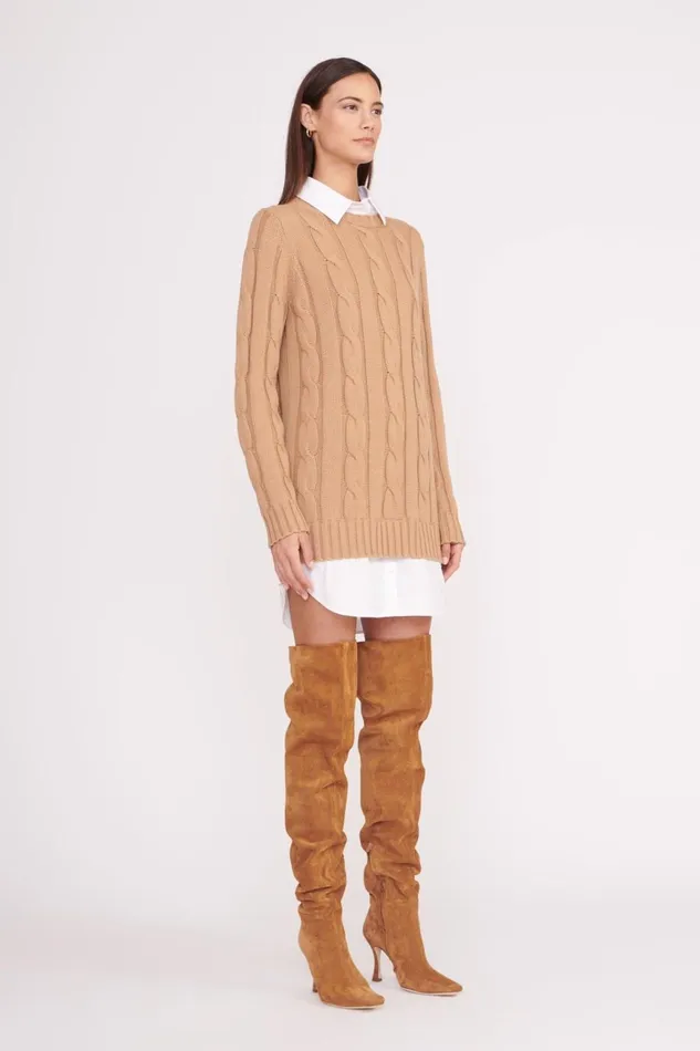 Women STAUD Boots CAMI OVER THE KNEE BOOT TAN SUEDE Women STAUD Boots CAMI OVER THE KNEE BOOT TAN SUEDE