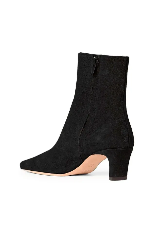 Women STAUD Boots WALLY ANKLE BOOT BLACK SUEDE