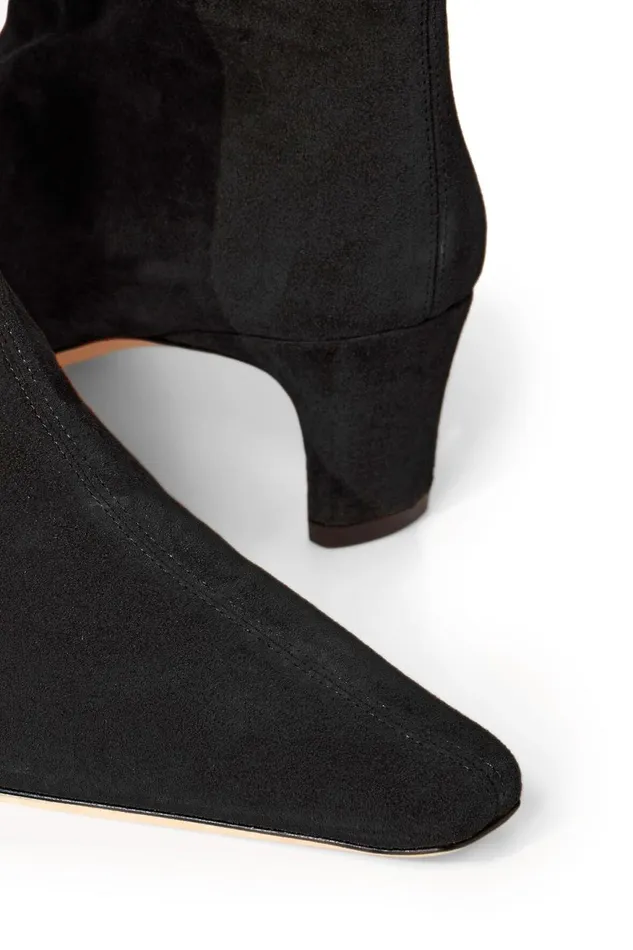 Women STAUD Boots WALLY ANKLE BOOT BLACK SUEDE