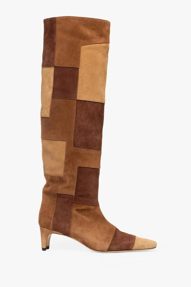 Women STAUD Boots WALLY BOOT TAN PATCHWORK