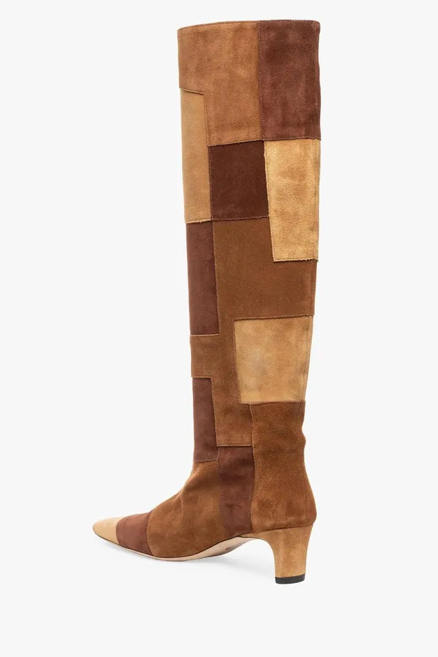 Women STAUD Boots WALLY BOOT TAN PATCHWORK