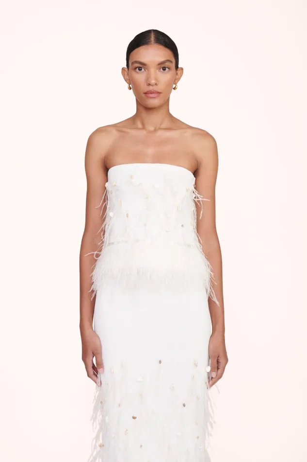 Women STAUD Bridal Dresses KRISTEN TOP IVORY