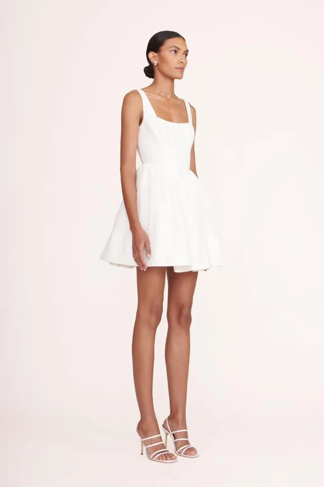 Women STAUD Bridal Dresses LANDSCAPE DRESS WHITE