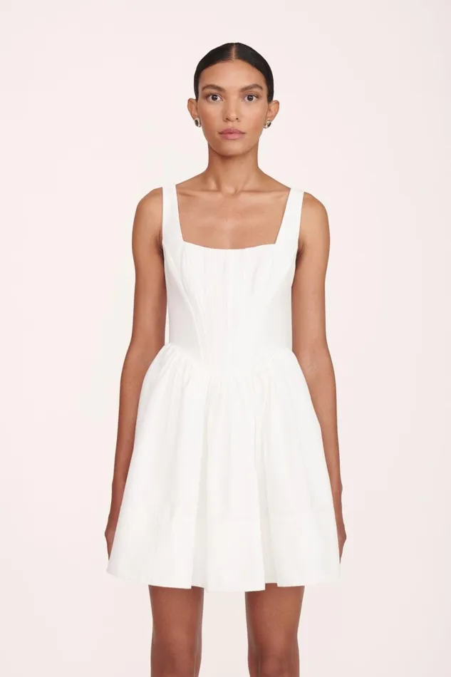 Women STAUD Bridal Dresses LANDSCAPE DRESS WHITE