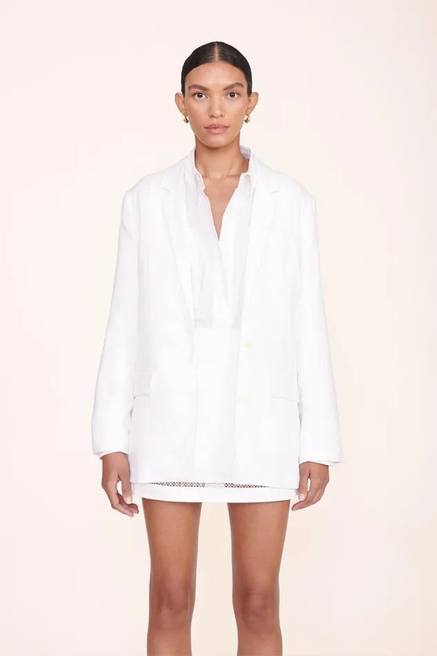Women STAUD Bridal Dresses MAXWELL BLAZER WHITE