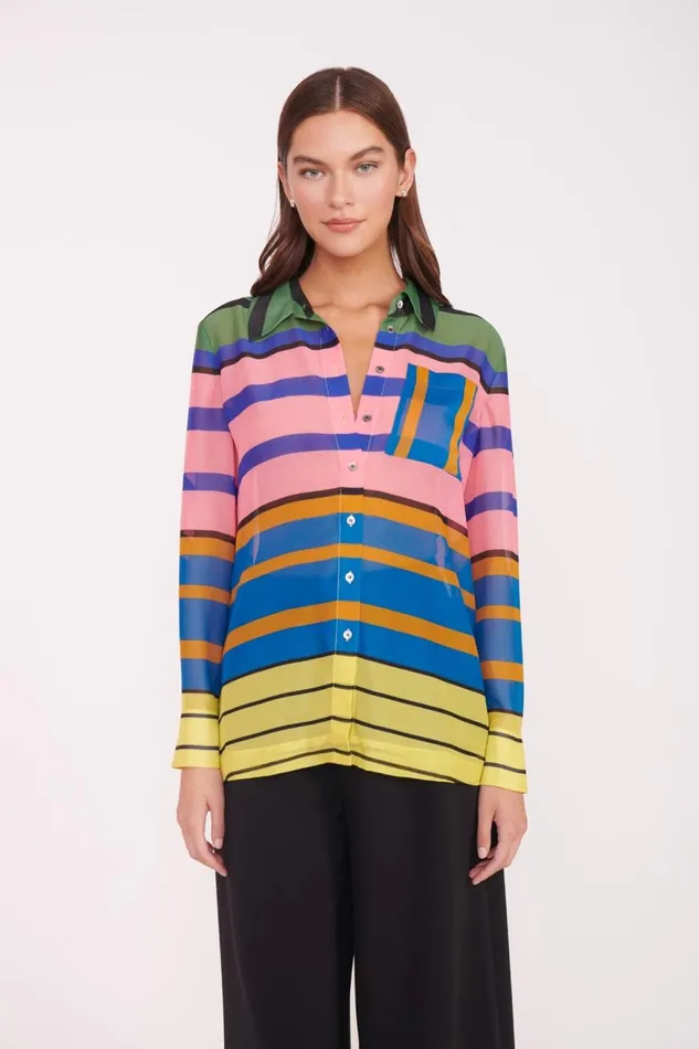 Women STAUD Cover Ups MARTHA TUNIC FORMENTERA STRIPE