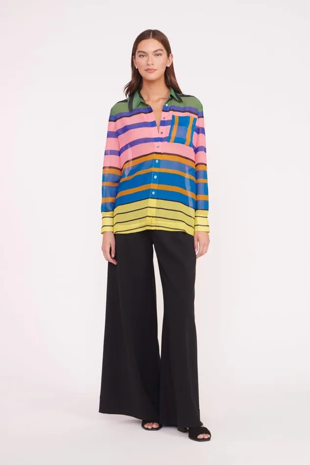 Women STAUD Cover Ups MARTHA TUNIC FORMENTERA STRIPE Women STAUD Cover Ups MARTHA TUNIC FORMENTERA STRIPE