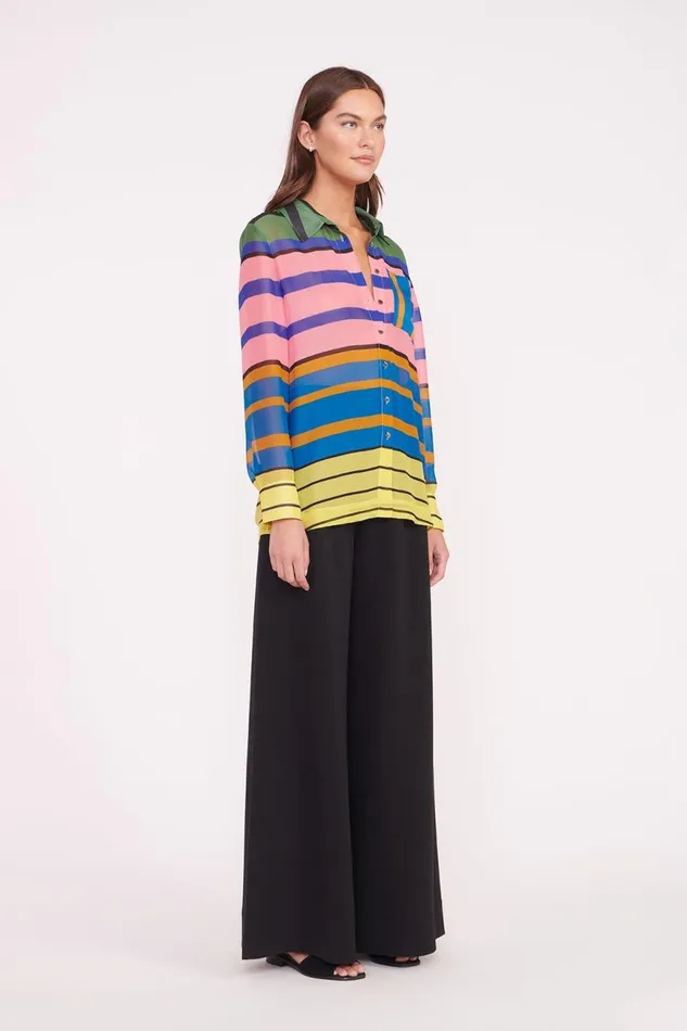 Women STAUD Cover Ups MARTHA TUNIC FORMENTERA STRIPE Women STAUD Cover Ups MARTHA TUNIC FORMENTERA STRIPE