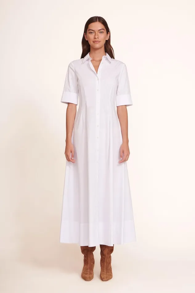 Women STAUD Dresses JOAN MAXI DRESS WHITE