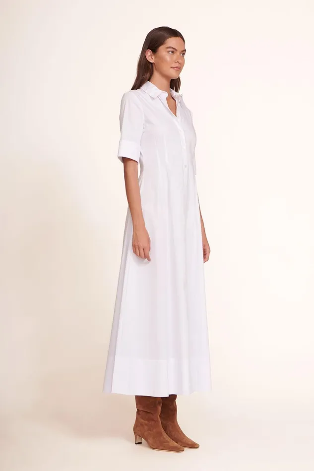 Women STAUD Dresses JOAN MAXI DRESS WHITE