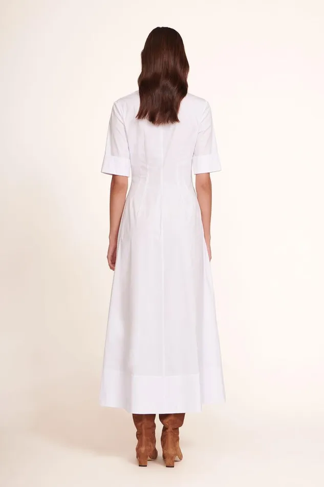 Women STAUD Dresses JOAN MAXI DRESS WHITE