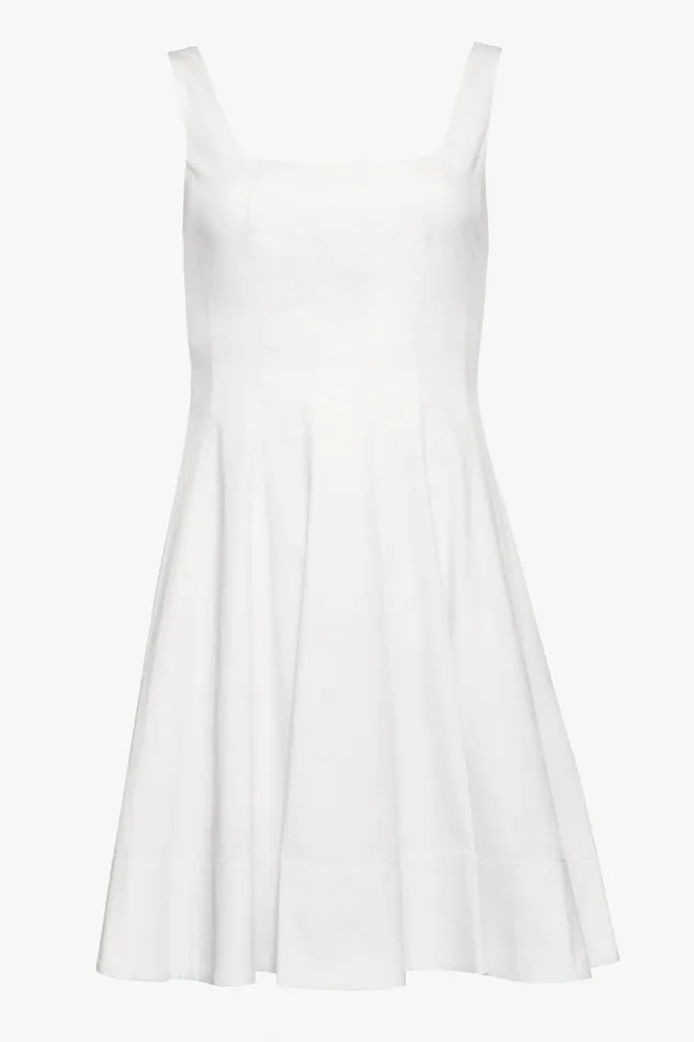 Women STAUD Dresses MINI WELLS DRESS WHITE