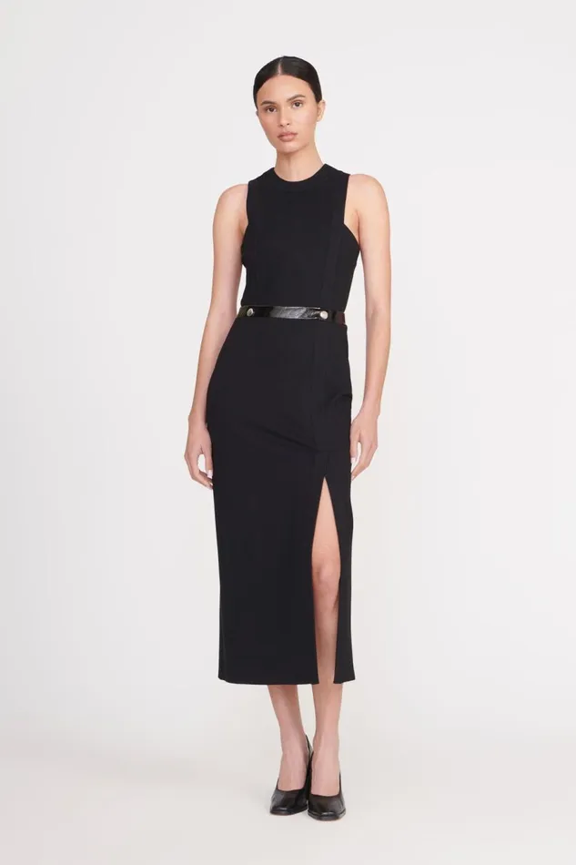 Women STAUD Dresses SHARMILA DRESS BLACK
