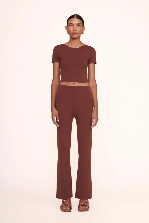 Women STAUD Knits ESTELLA PANT BARK