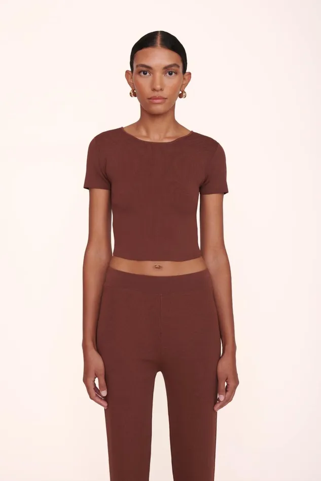 Women STAUD Knits ESTELLA PANT BARK Women STAUD Knits ESTELLA PANT BARK