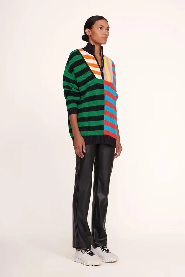 Women STAUD Knits HAMPTON SWEATER CABANA STRIPE MULTI