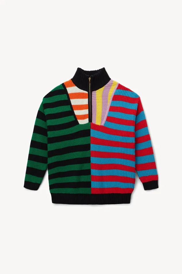 Women STAUD Knits HAMPTON SWEATER CABANA STRIPE MULTI