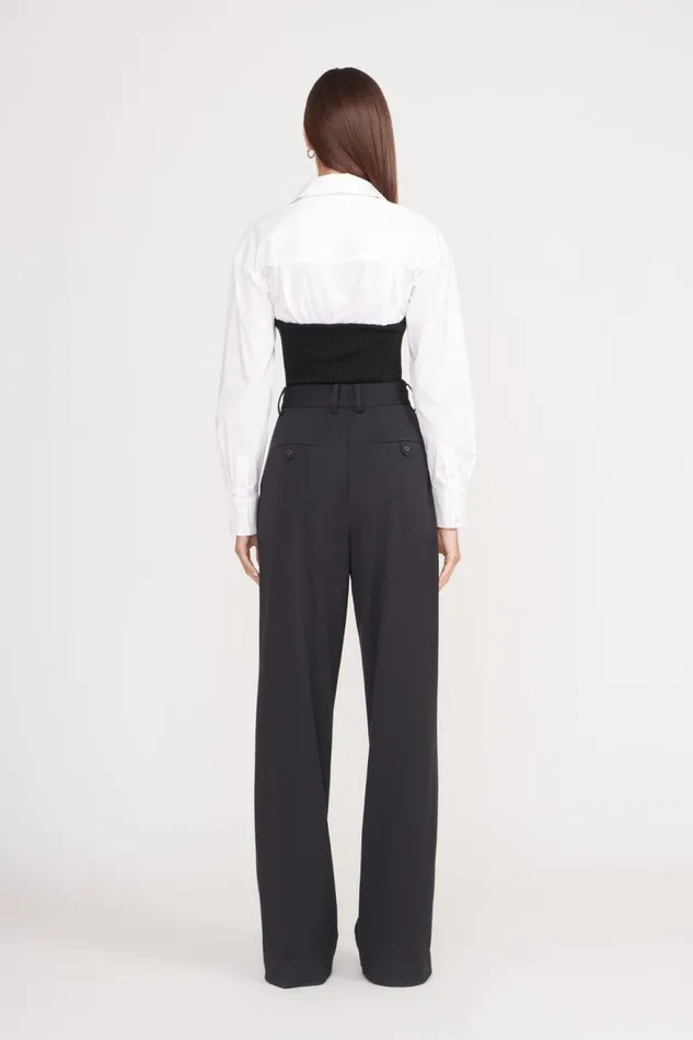 Women STAUD Knits HAZEL TOP BLACK WHITE Women STAUD Knits HAZEL TOP BLACK WHITE
