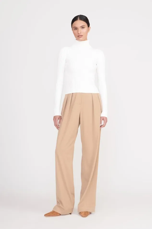 Women STAUD Knits JACE TOP IVORY Women STAUD Knits JACE TOP IVORY