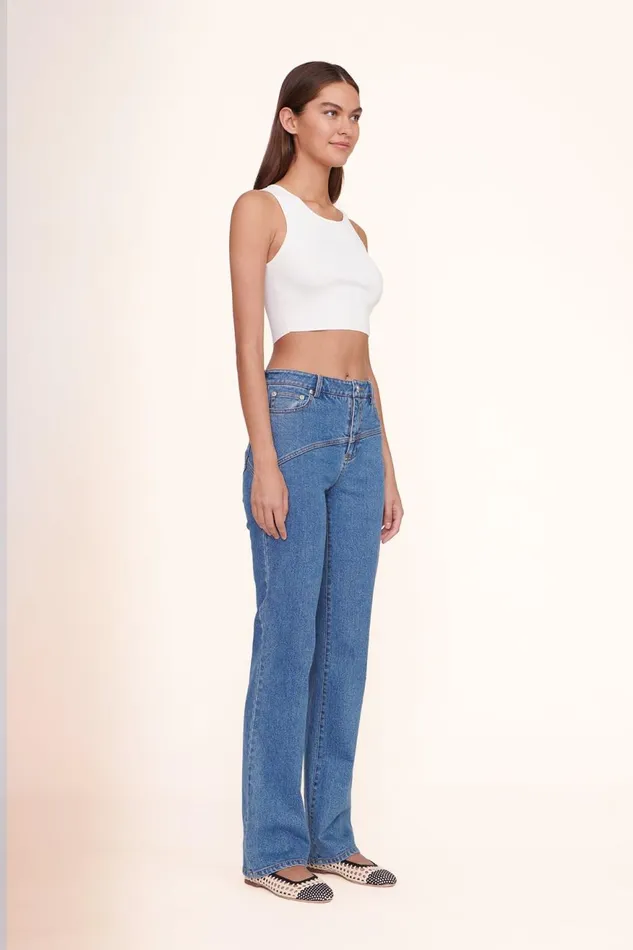 Women STAUD Knits NOOR TOP WHITE