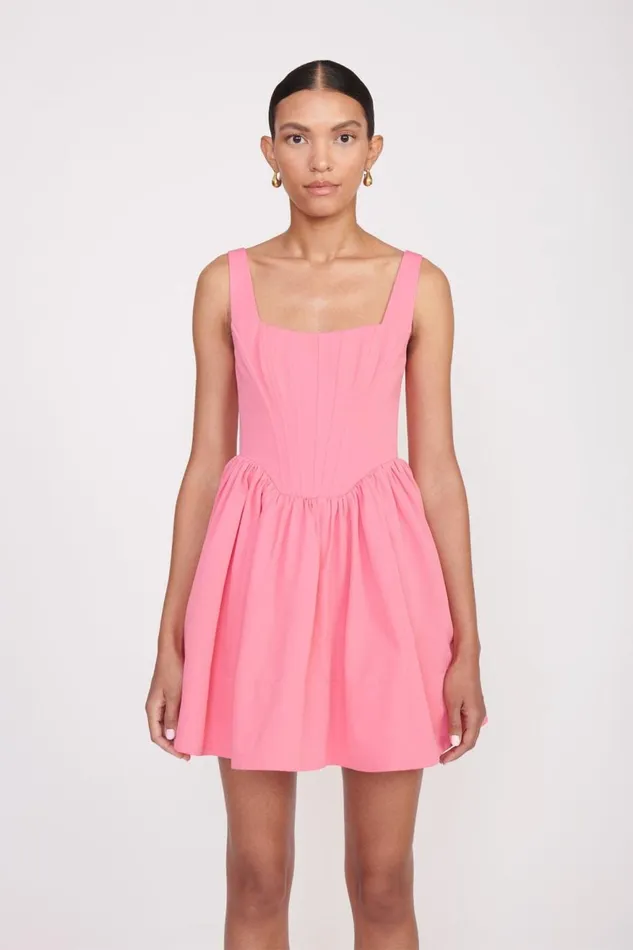 Women STAUD Occasion Dresses LANDSCAPE DRESS CORAL PINK