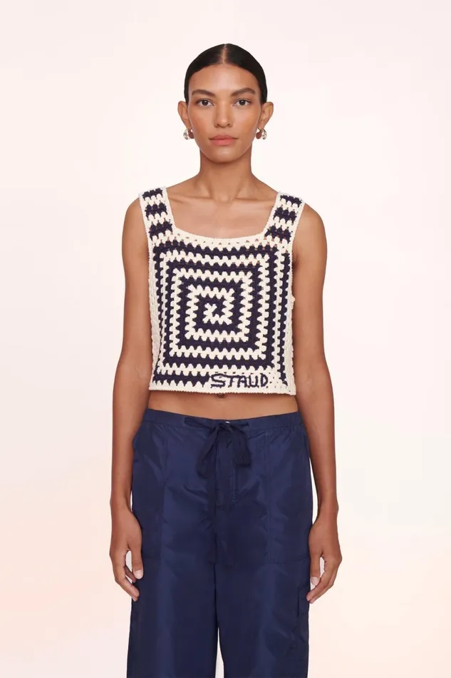 Women STAUD Pants and Shorts CAMILA PANT NAVY Women STAUD Pants and Shorts CAMILA PANT NAVY