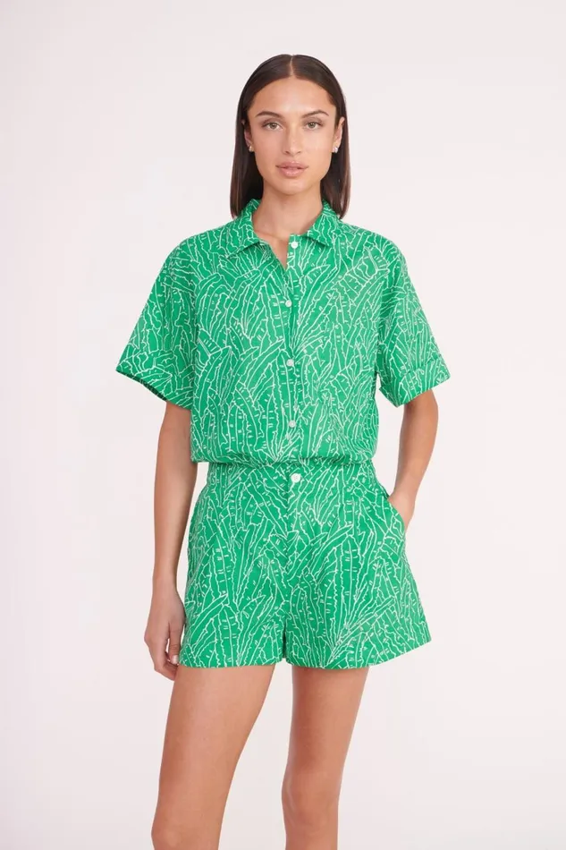 Women STAUD Pants and Shorts ZOEY SHORT GREEN PALM Women STAUD Pants and Shorts ZOEY SHORT GREEN PALM