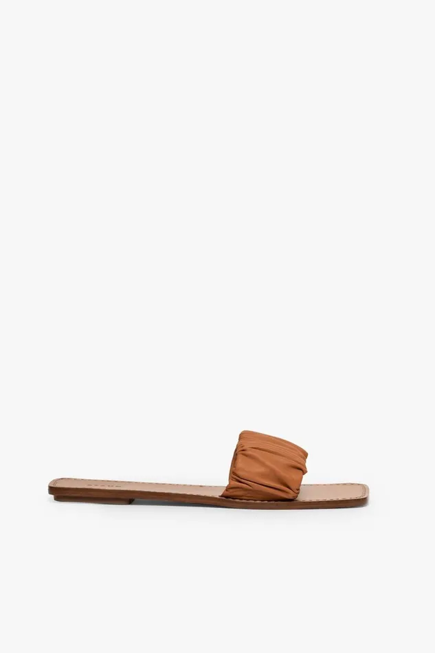 Women STAUD Sandals NINA RUCHED SANDAL TAN