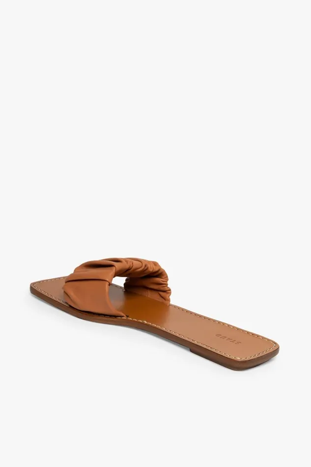 Women STAUD Sandals NINA RUCHED SANDAL TAN